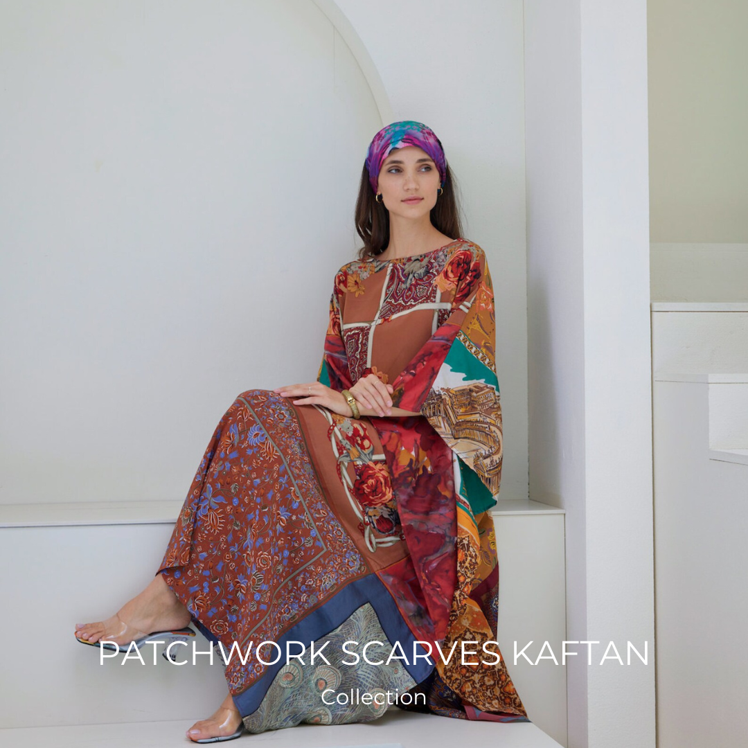 PATCHWORK SCARVES KAFTAN