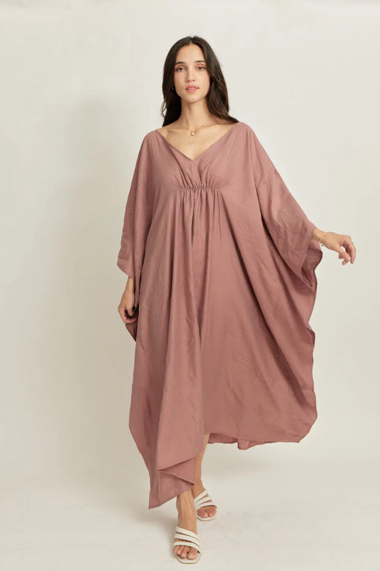 V-Neck Customization Silk Japan Kaftan Dress Women Plus Size Personalized Evening Caftan II